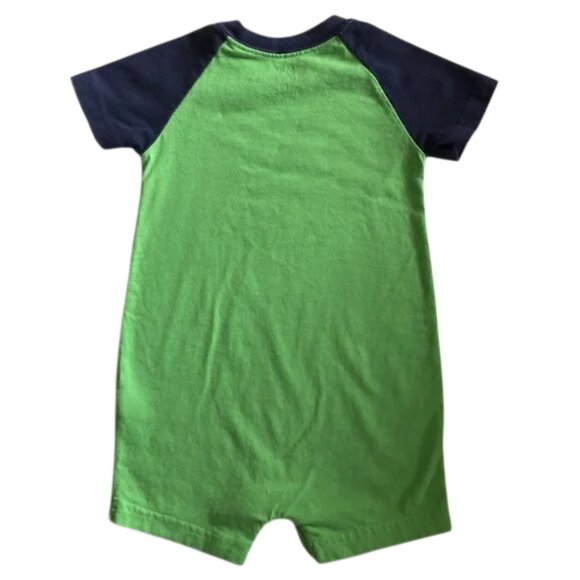 Child of Mine Carters Green and Navy Blue Shark Romper 18 Months - Picture 2 of 7